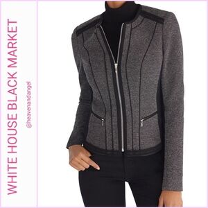 WHBM Mixed Tweed Knit Jacket